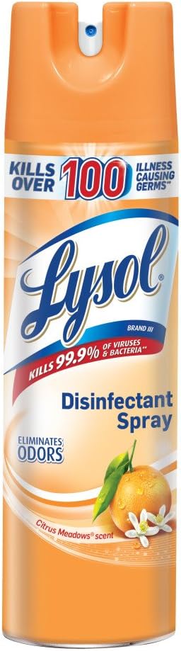 Lysol Disinfectant Spray, Citrus Meadows, 19 oz