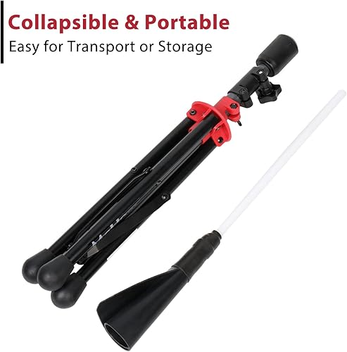 Miniatura 3 de McHom Camiseta de bateo de béisbol y sóftbol - Camiseta de viaje para golpear  Altura ajustable  Portátil y plegable  Base de trípode