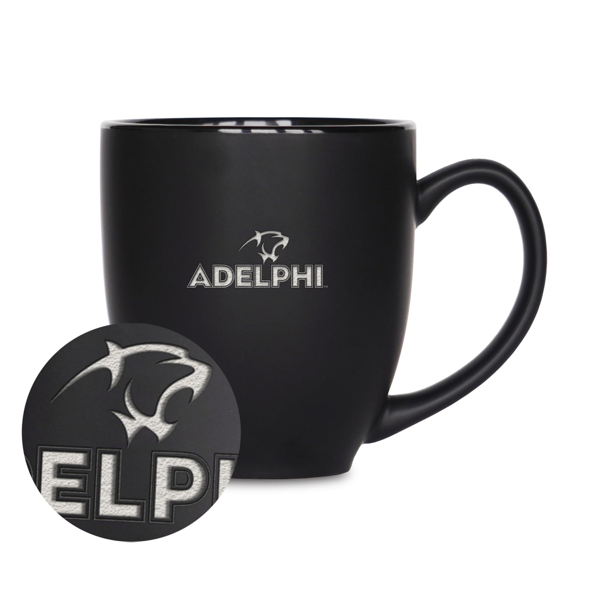 Tasse Adelphi Panthers : grand mug bistrot céramique noir mat pour thé et café
