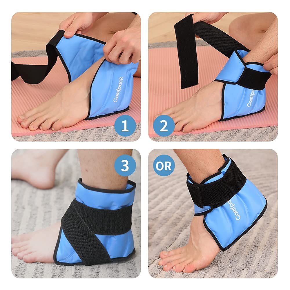 Buy Comfpack Heel Ice Pack for Injuries Reusable, Hot Cold Therapy