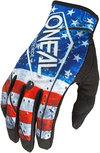 O'NEAL Mayhem USA Guante, rojo/blanco/azul 10