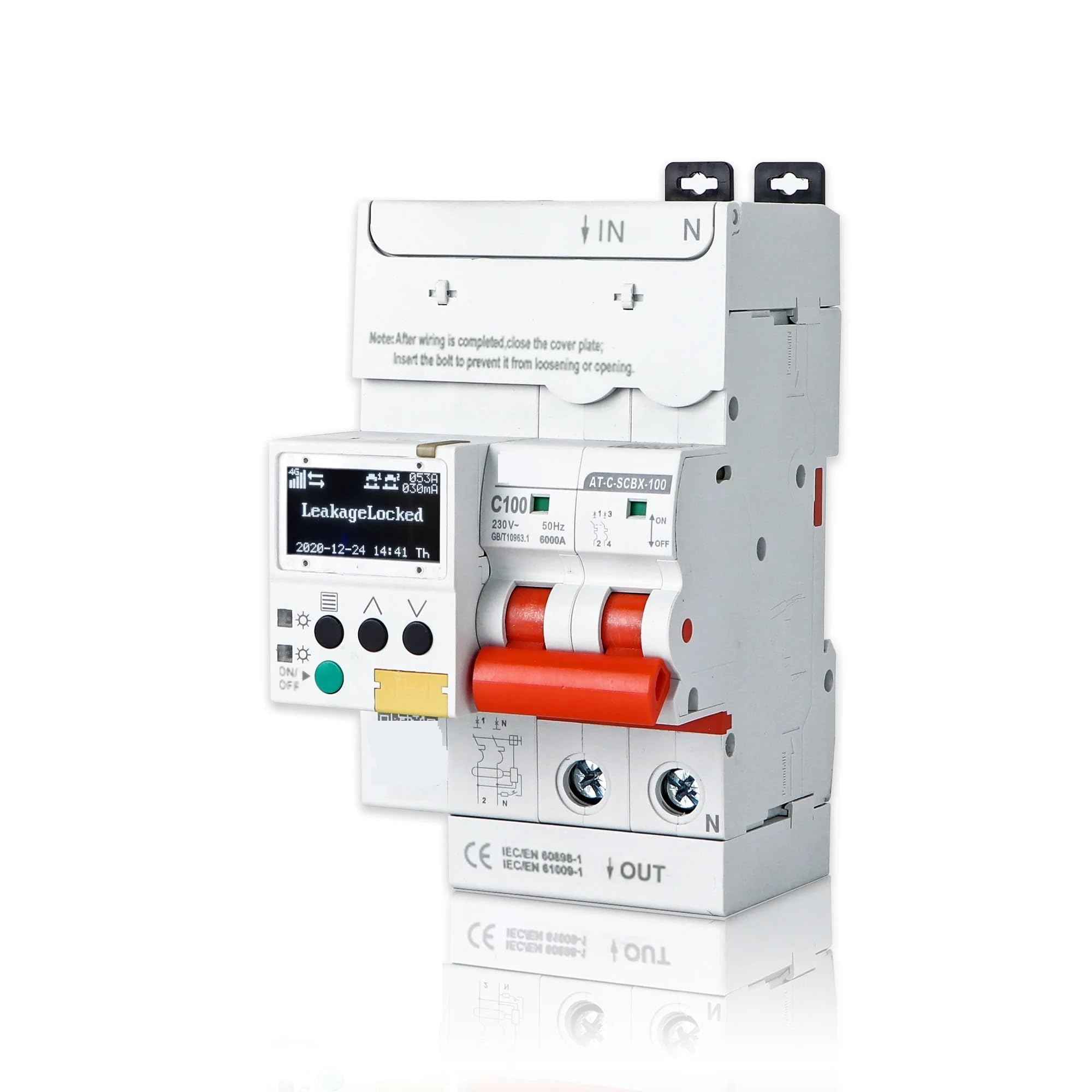 Disjoncteur WiFi 485 intelligent RCBO RCCB 4P 63A avec minuterie