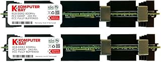 Komputerbay 16GB (2X 8GB) DDR2 PC2-6400F 800MHz CL5 ECC Fully Buffered FB-DIMM (240 PIN) w/MAC Heatspreaders for MAC PRO