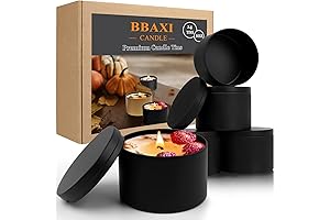 Matte Black Candle Making Containers