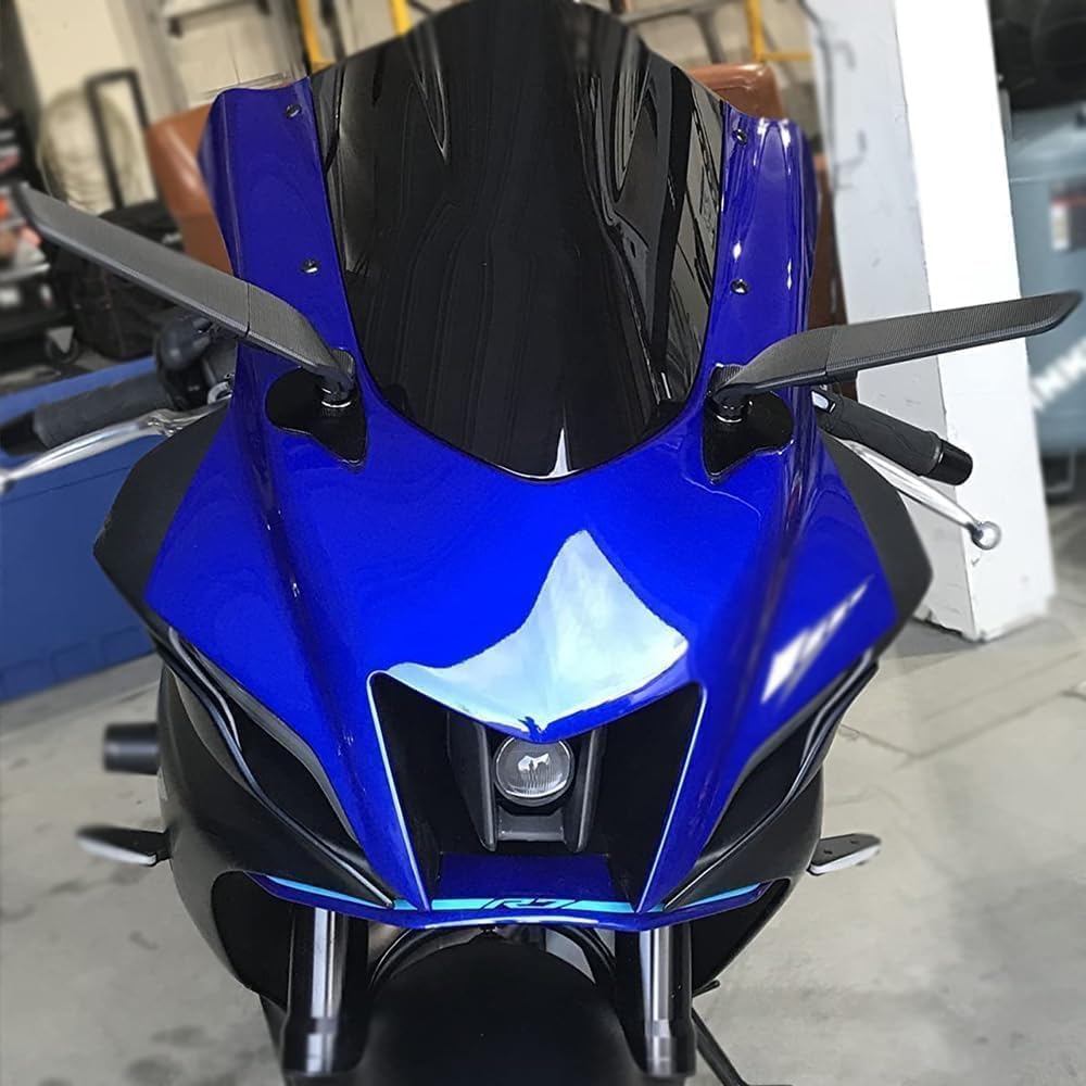 For YZF-R7 yzf r7 2025 2024 2023 2022 2021 New Accessories Motorcycle CNC-Controlled Aluminum Alloy Rearview Mirror Invisible Rearview Mirror Rotatable Winglets And Sporty Winglets