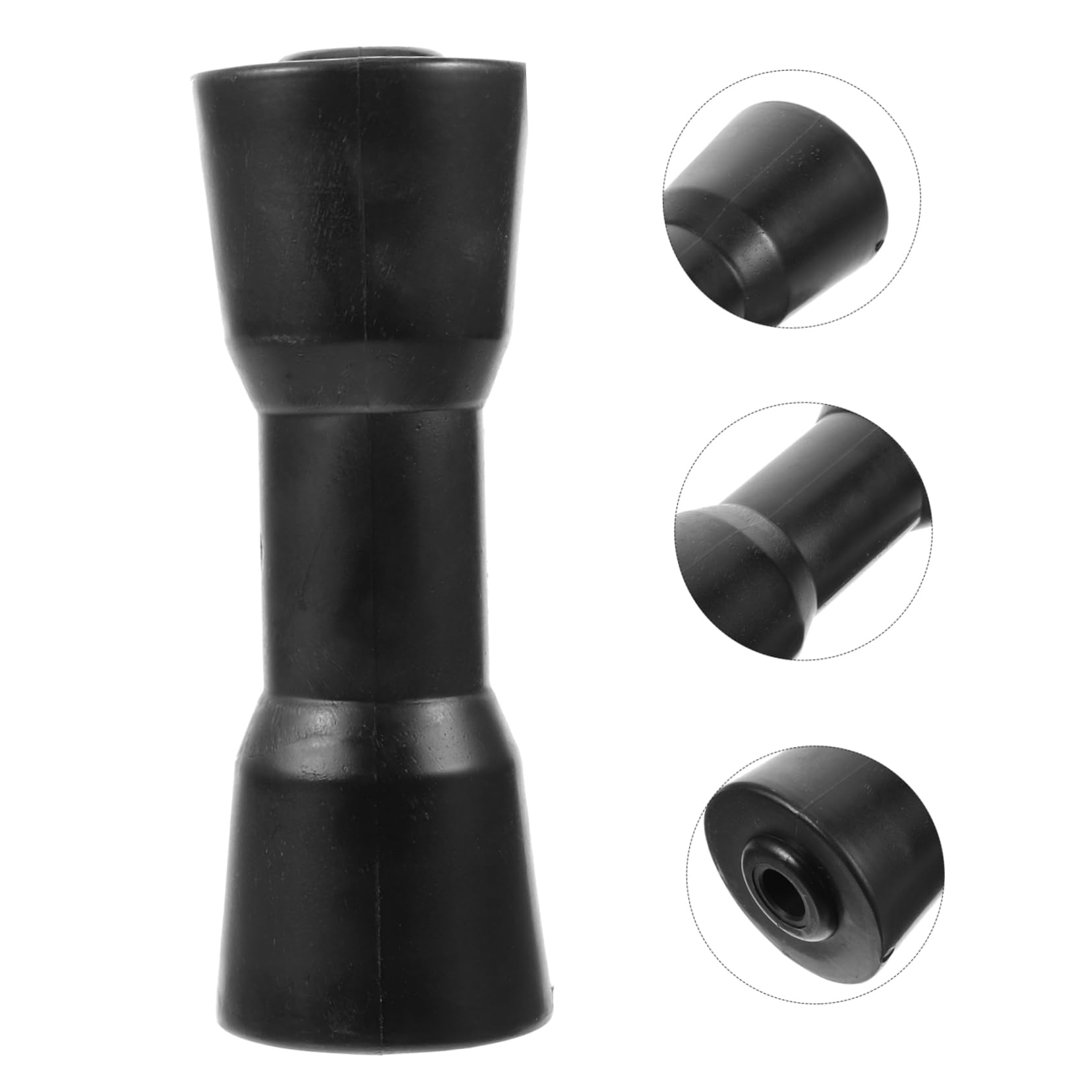 HEMOTON Rullo per Carrello Barca in PVC Nero Resistenza all'Usura e Stabilità Elevata, Accessori Completi per Carrello Yacht e Moto d'Acqua
