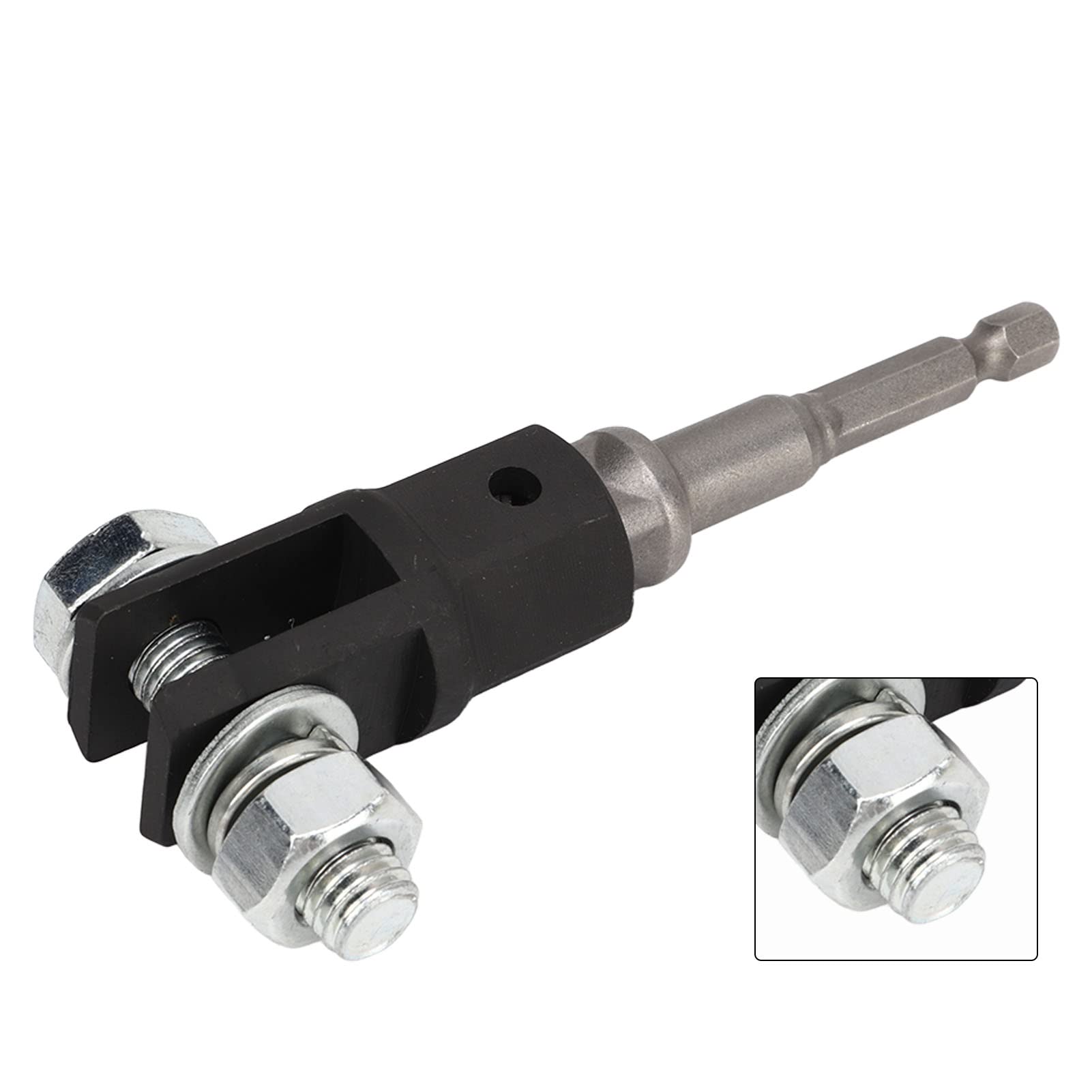 Yosoo Health Gear Adattatore Universale per Cric a Forbice Auto 1/2 Pollici con Anello Doppio Foro
