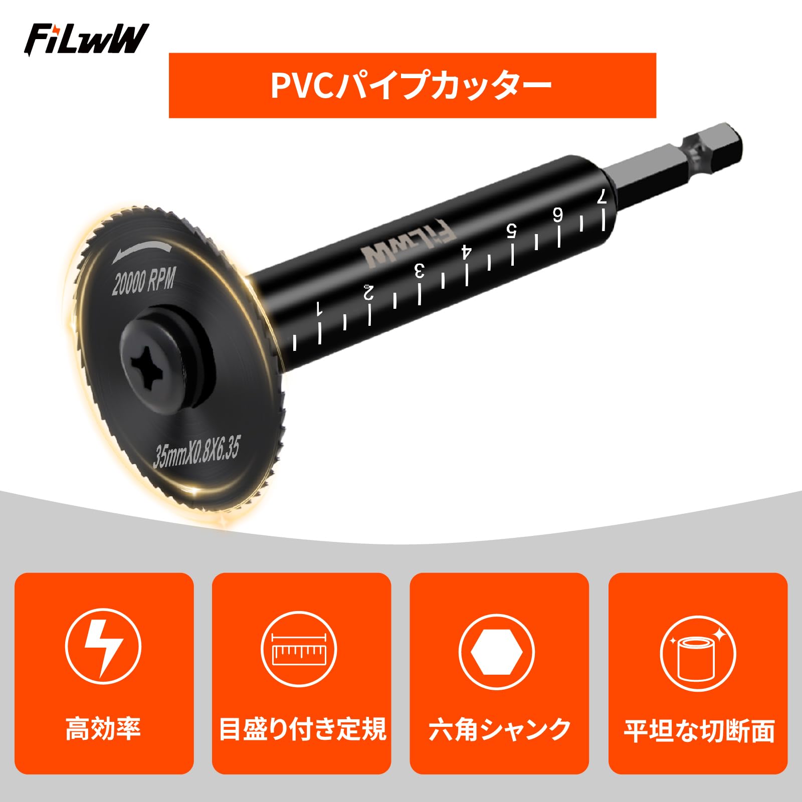 Amazon | FiLwW パイプカッター(替え刃) 内側パイプ切断シート パイプ