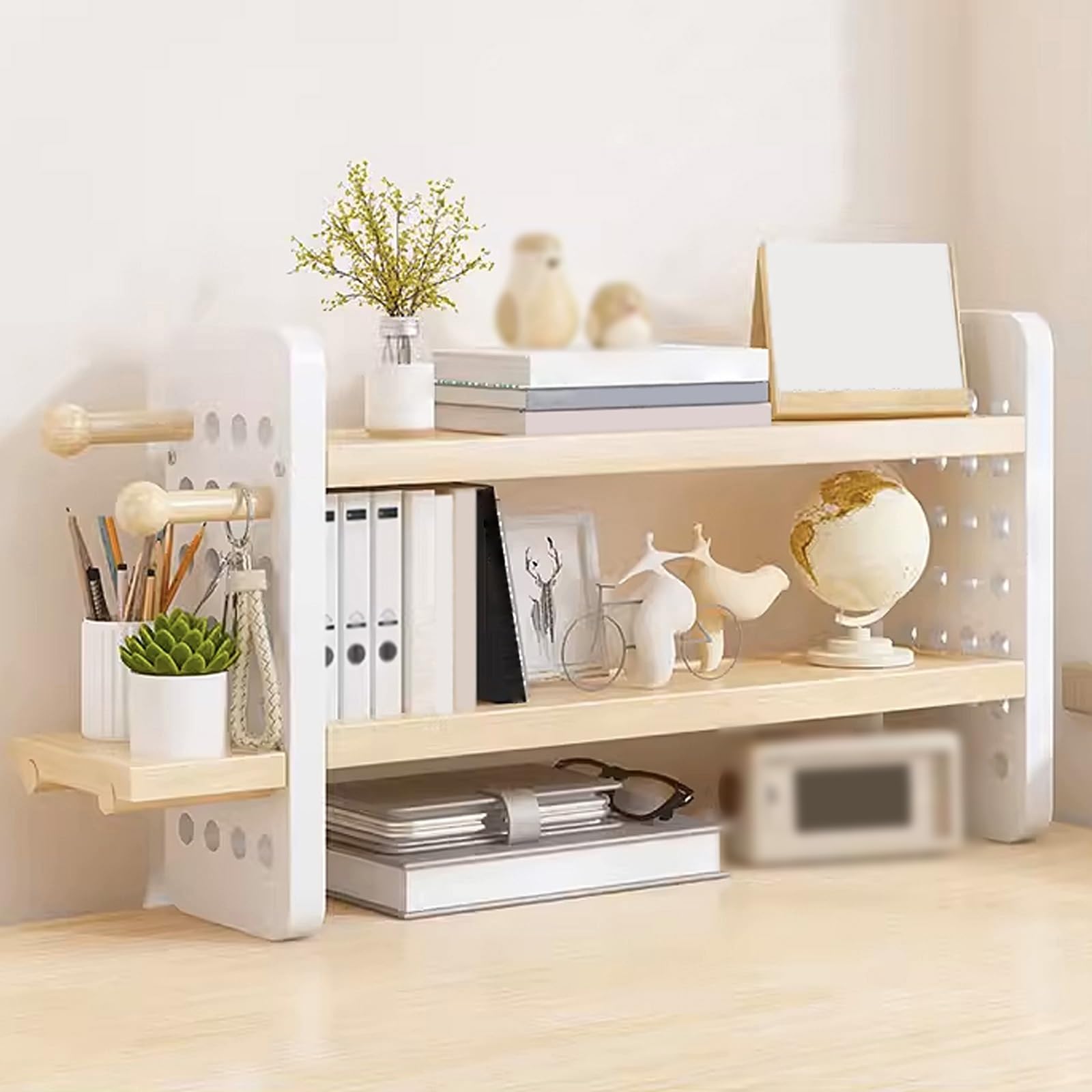 Amazon.co.jp: 卓上本棚小さい 多目的に使える楽しい収納棚をDIY