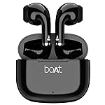 Boat Airdopes Beat, 13mm Drivers, ENx Technology, Beast Mode(Low Latency), Upto 35H Battery, Flex Fit Ear Tips, Bluetooth Earbuds, TWS Ear Buds Wireless Earphones with mic (Black)