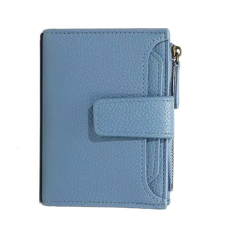 Pu Leather Wallet, Multifunctional Coin Purse With Loose-Leaf Wallet