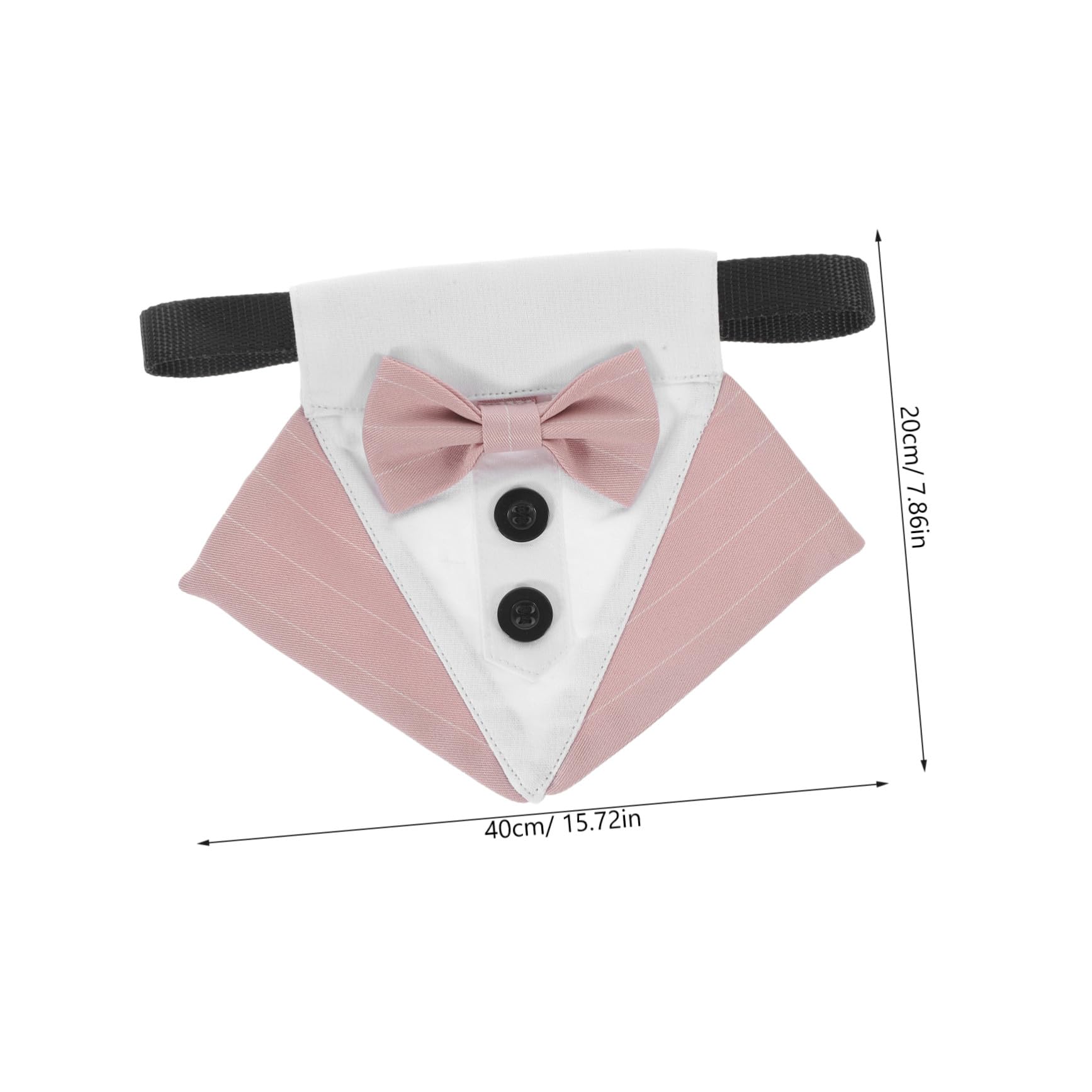 VICASKY 4 Stück Verstellbares Hundebandana mit Schleife Kühlendes Pet Cool Bib aus Polyester Modisches Hundehalstuch für Partys und Festliche Anlässe Komfortabel und Dekorativ S Rosa