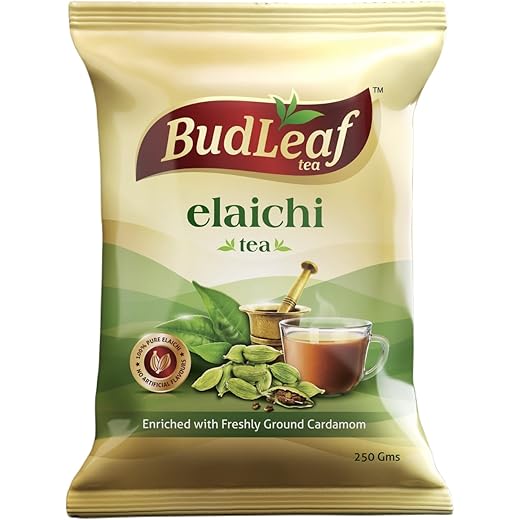 Budleaf Elaichi Hand Picked Natural Loose Leaves Black TeaP