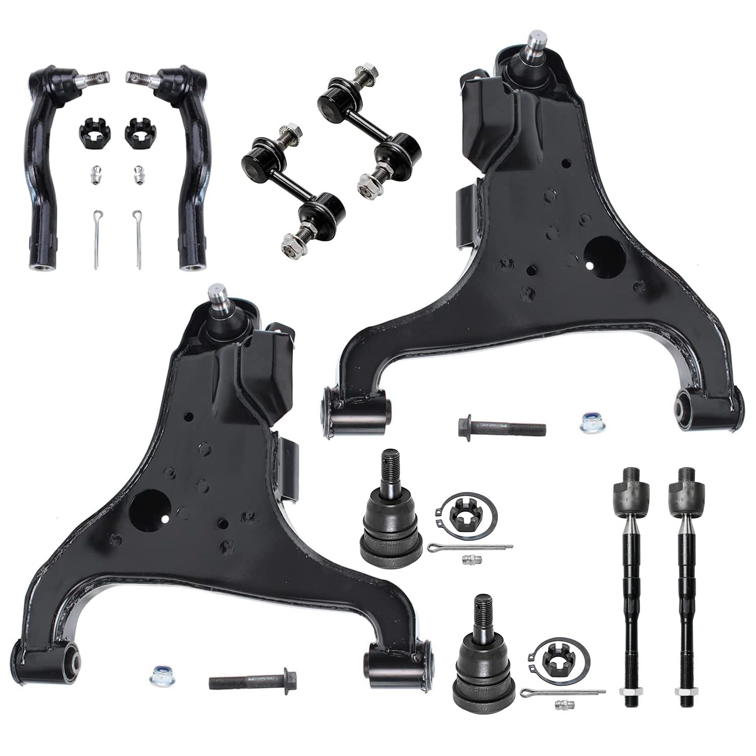 Amazon.com: Detroit Axle - 10pc Front End Suspension Kit for 2004