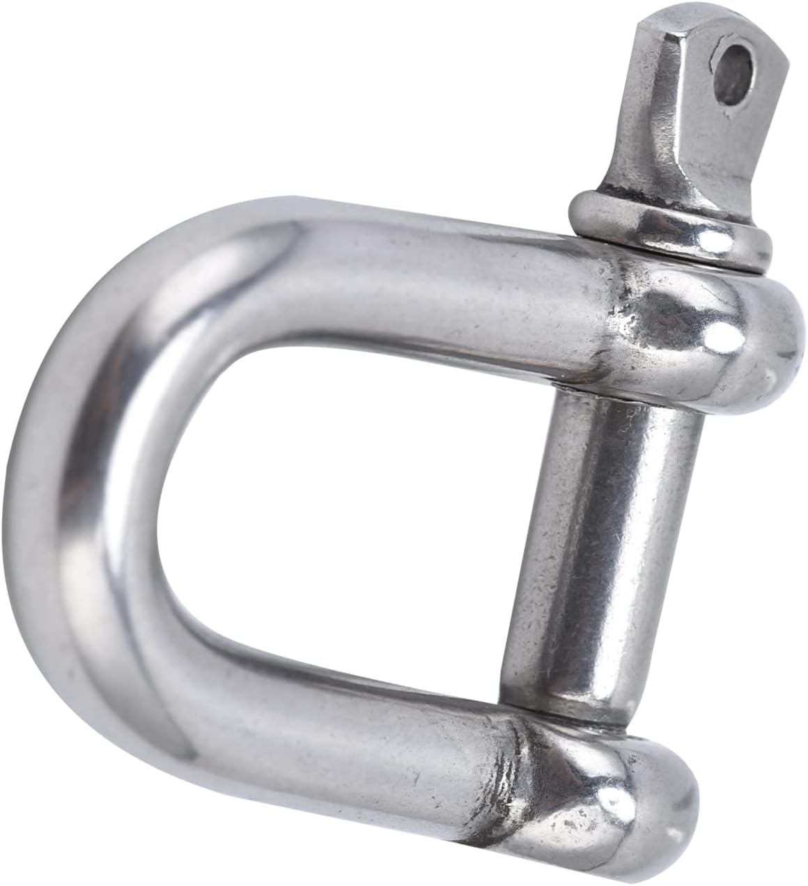 VINGVO D Ring Shackles, Shackles for Towing Screw Pin Anchor Shackle Stainless Steel DShaped Bow Shackle for Chains Outdoor Camping Survival Rope (M20)