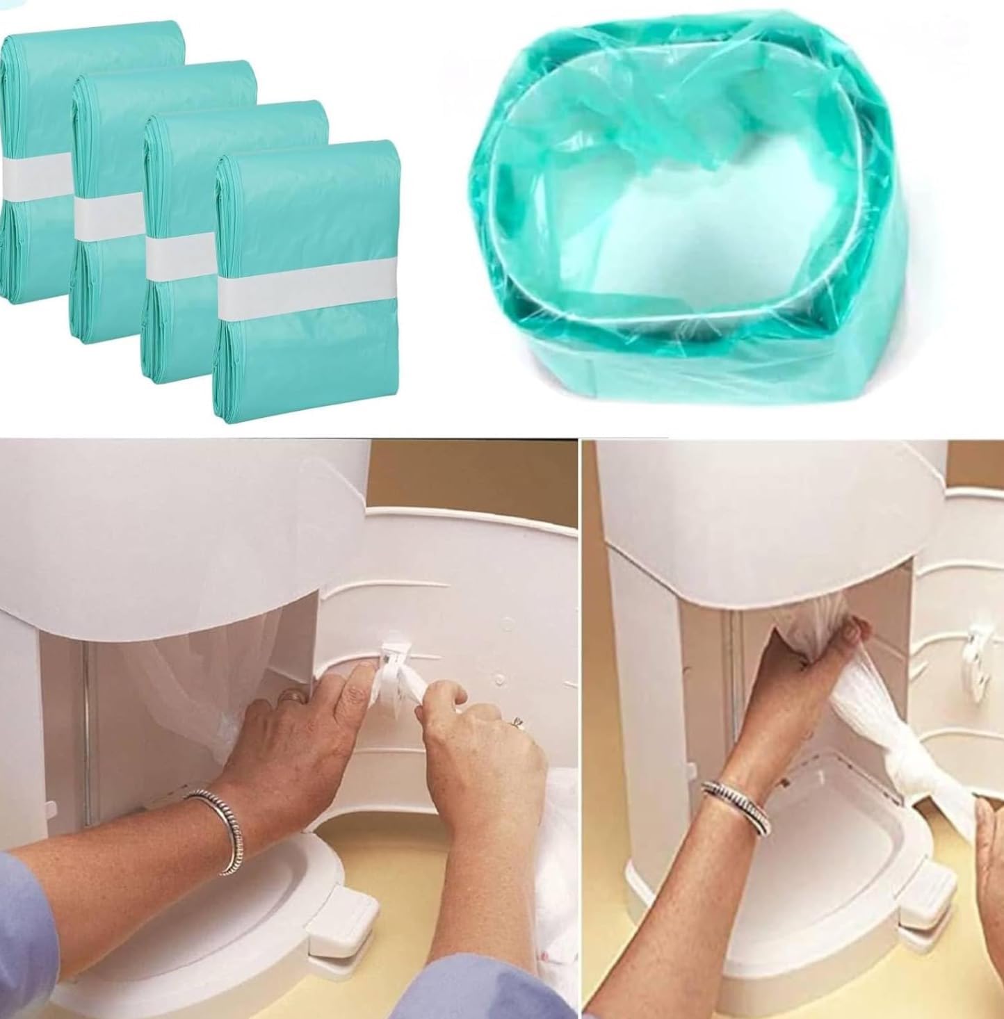 Adult Diaper Liner Refills Compatible with Janibell Akord 280 Slim Model Adult Diaper System, A Single Liner Pack Will Last for Over 550 Briefs Using, 6 PACK