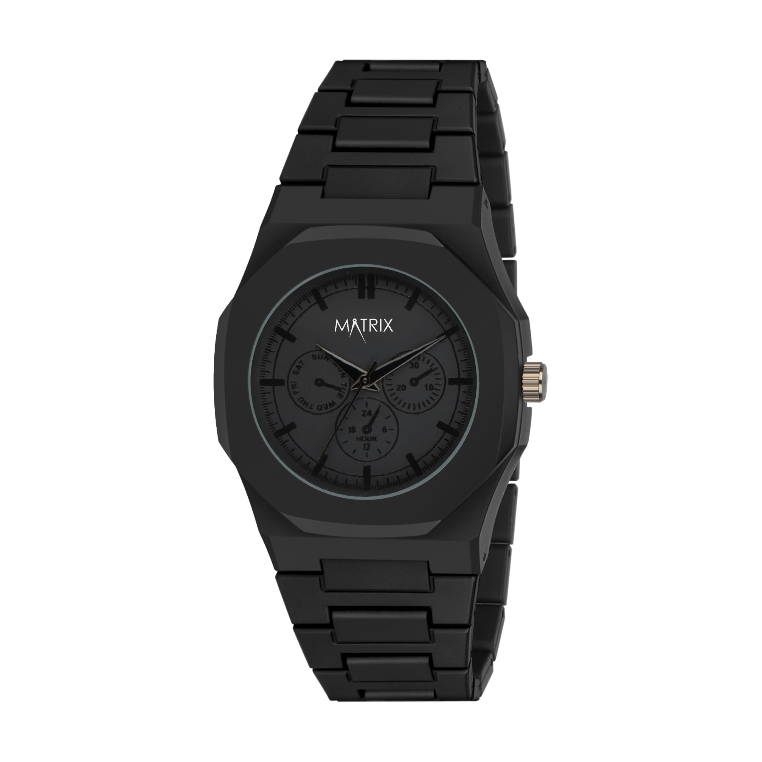 Matrix Arabian Analog Watch for Men & Boys (Black) - Image 1