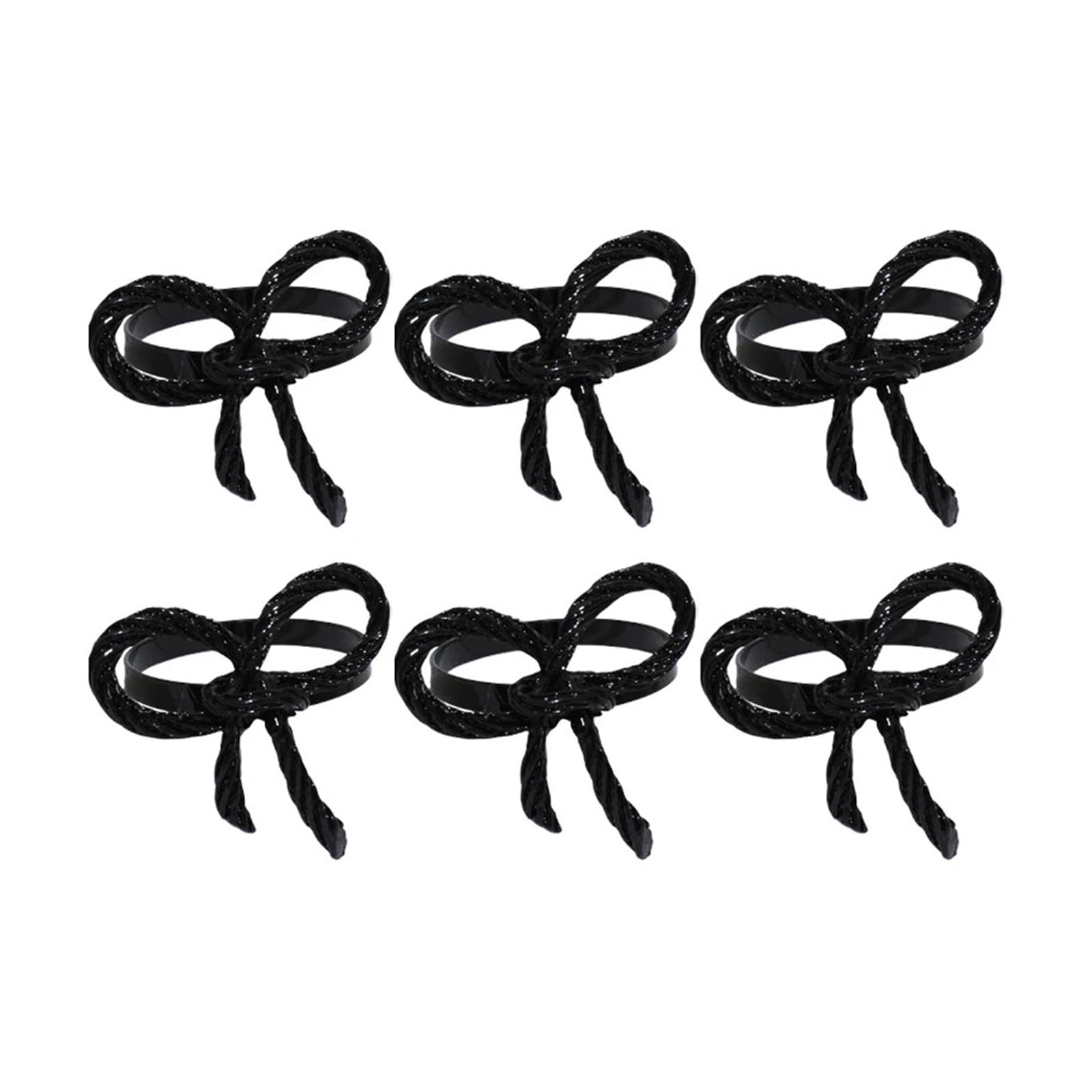 10PCS Metal Napkin Rings Set Elegant Wedding Table Decor for Bride Groom Party Favor