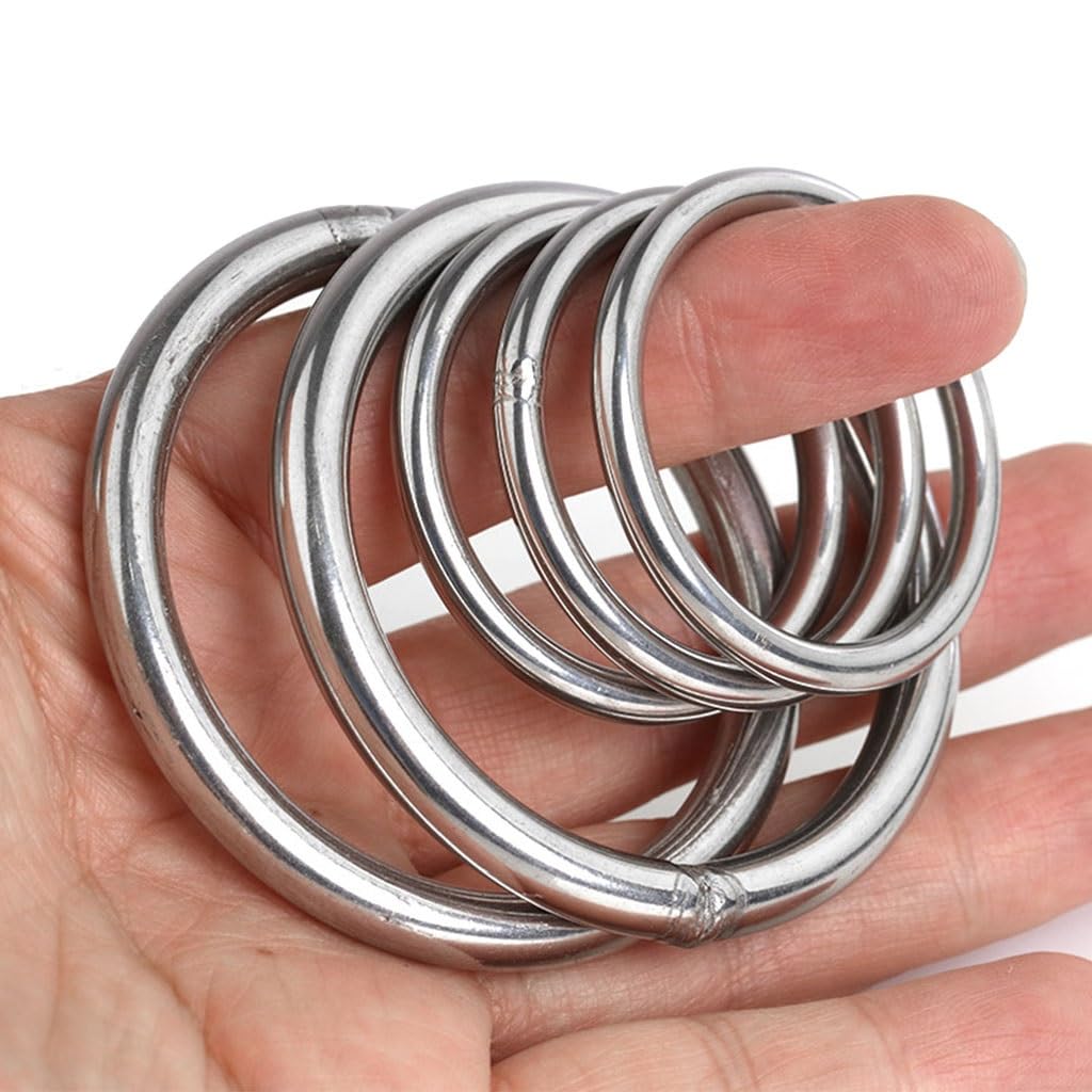 Anneau en Acier Inoxydable, 1 feuillard Rond soudé en Acier Inoxydable 304, épaisseur 10 mm ou 12(M10X130)