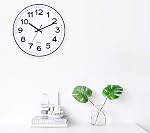Foraineam 2 Pièces 12-Inch Horloge Murale Silent Non Ticking Batterie Exploitée Quartz Décorative Horloge pour Home Office School