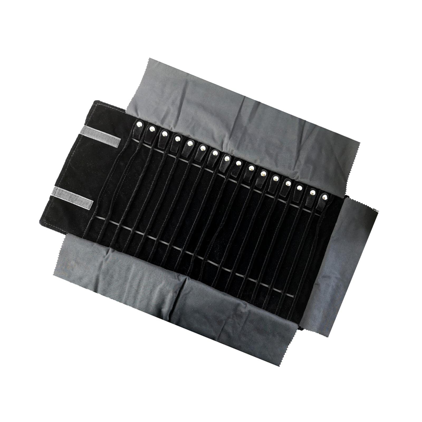 Astuccio Arrotolabile per Gioielli, Grande capacità, Multifunzionale, Portatile, Organizer per Collane