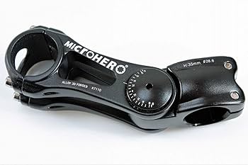 Amazon | MicrOHERO 軽量 肉抜きデザイン 角度可変ステム Φ31.8