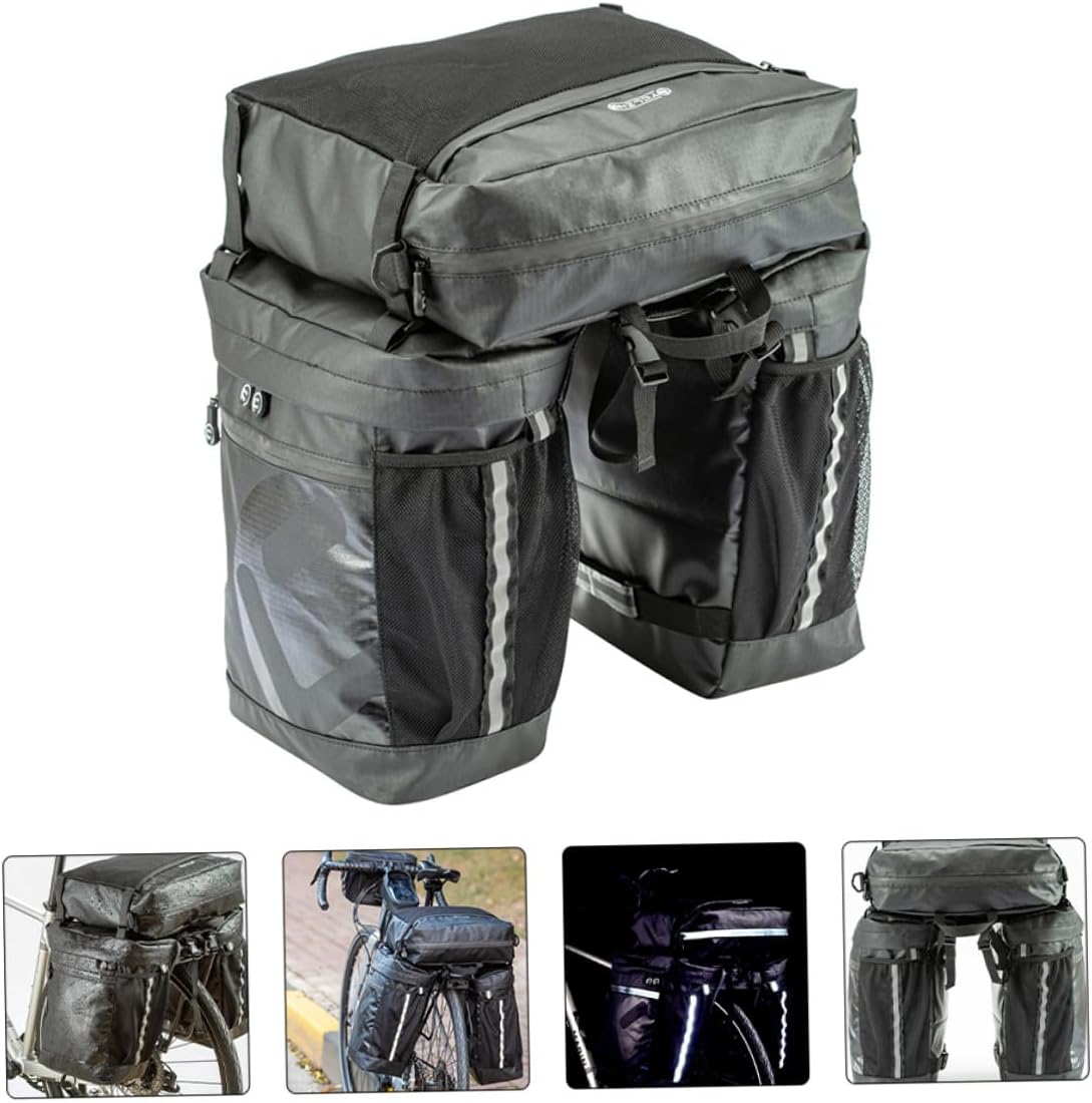 Waterproof 50l Bike Travel Bag Bicycle Rear Saddle Pannier Mountain Bike Carry Bag for Long-distance Cycling