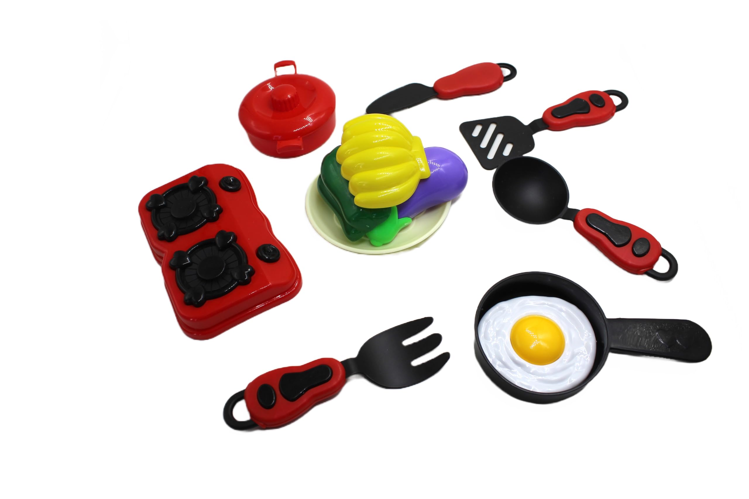 12pc Set of Kitchen Set Toys for Kids with pan, Stove and Many Others 4