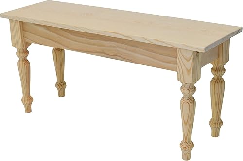 Banco sin terminar con patas torneadas (48)