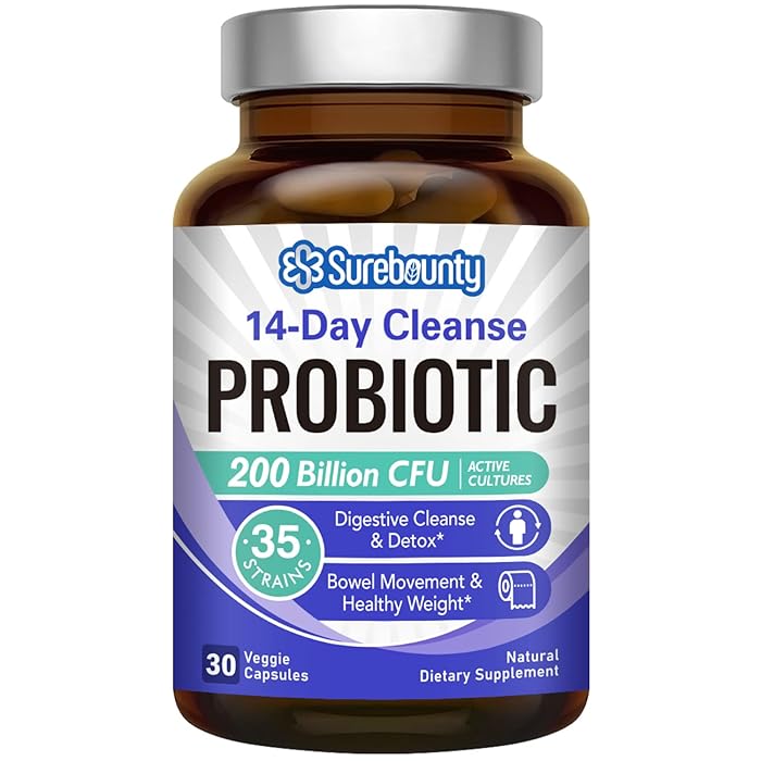 Buy Surebounty Probiotics 200 Billion CFU, Digestive Cleanse & Detox