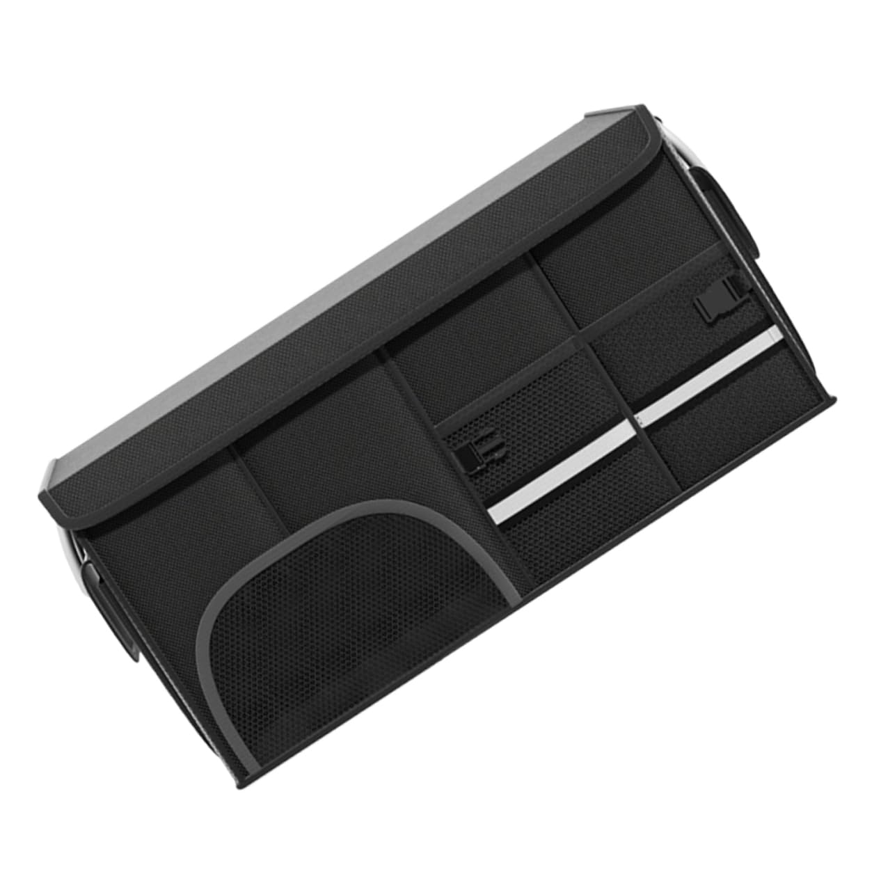 Organisateur de coffre voiture pliable noir avec compartiments pour SUV et camion