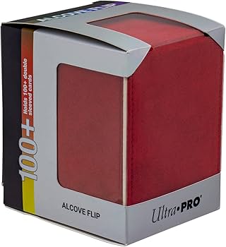 Amazon.com: Ultra Pro - Vivid Alcove Flip Deck Box (Red) - Protect