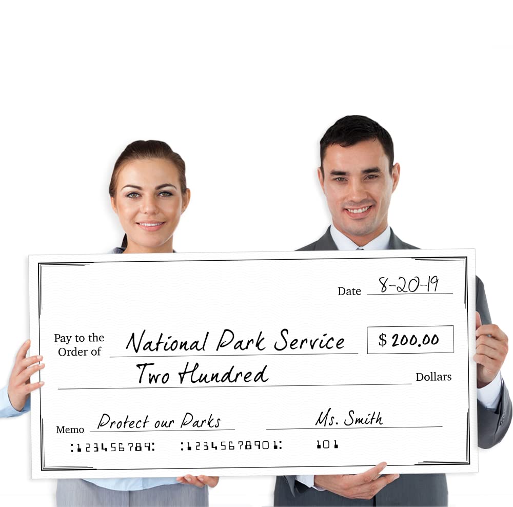 Giant Fake Check for Endowment Award 16" x 32" Large Novelty