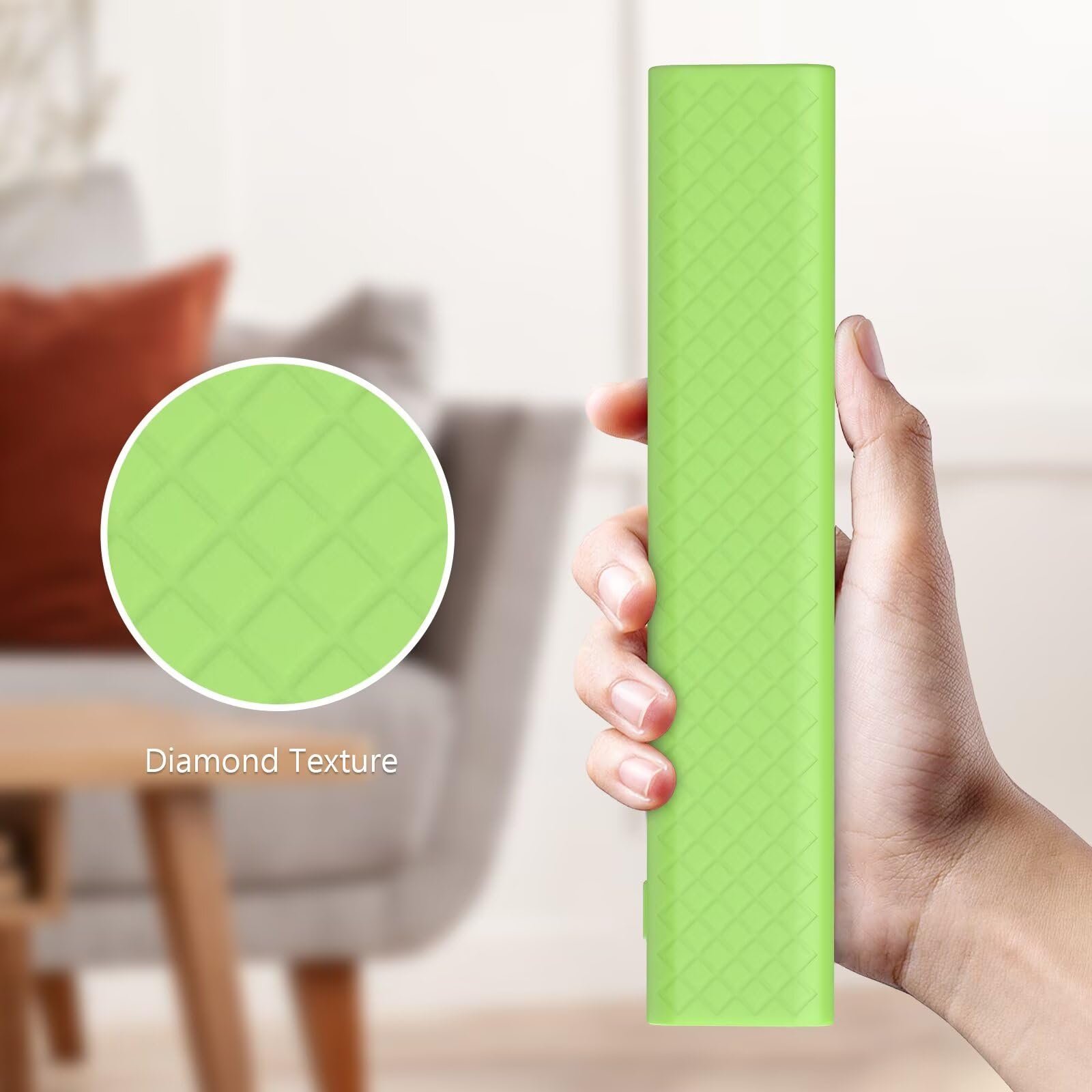 FTRONGRT Cover Compatibile con Xiaomi XMRM-P3, Ultrasottile e Leggero, Anticollisione, Cover Protettiva per Telecomando in Silicone.Verde Luminoso