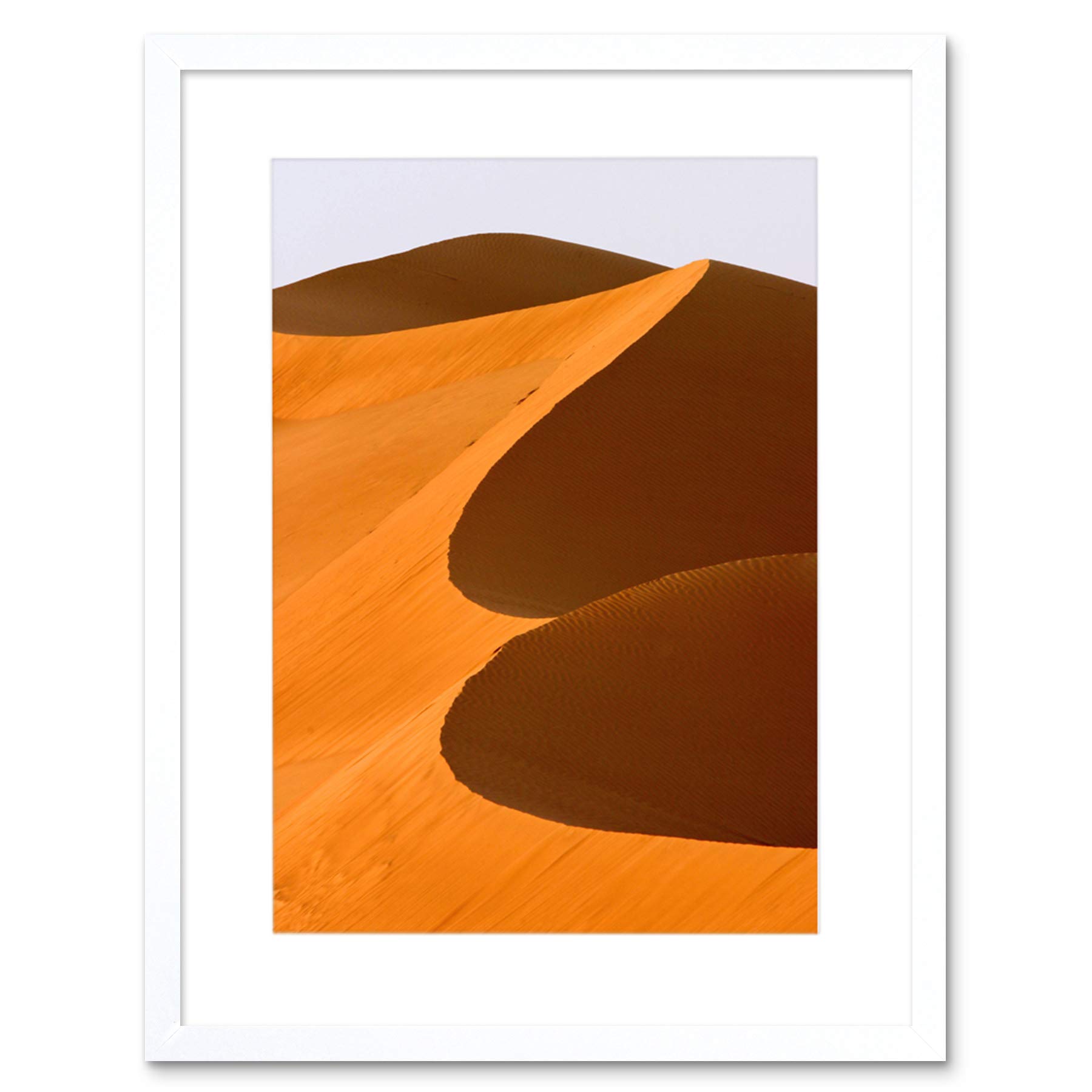 Amazon｜Dubai Dune Desert Sand Orange Art Picture Framed
