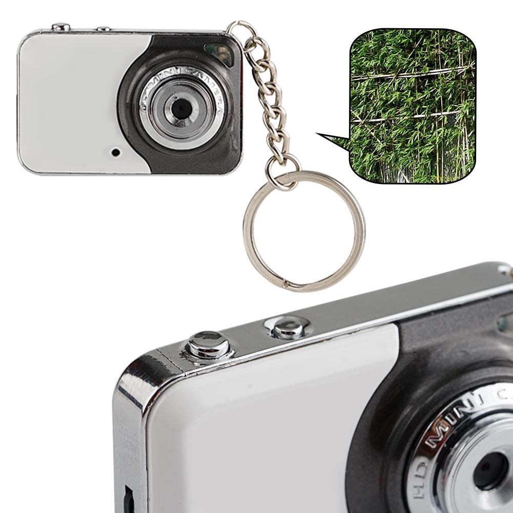 Diyeeni Mini Fotocamera Portachiavi HD 1080P, La Più Piccola KeyCam Con 6 Filtri E Batteria Da 180mAh