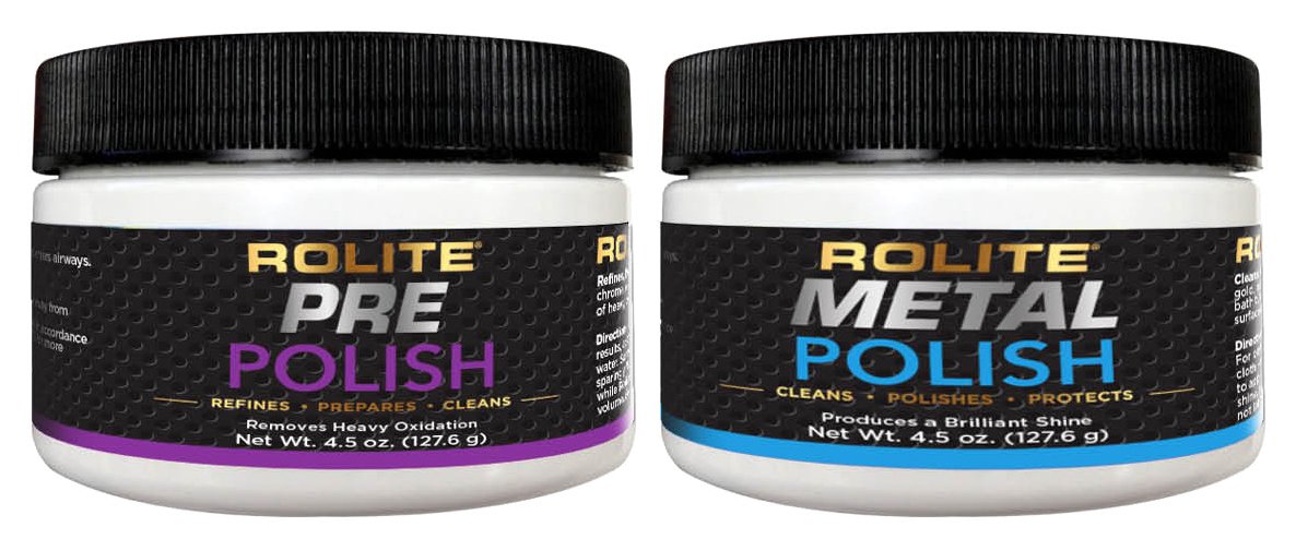 Pre Polish & Metal Polish (4.5oz) for The Ultimate Restorative Shine on All Metal Surfaces Combo Pack : Health & Household