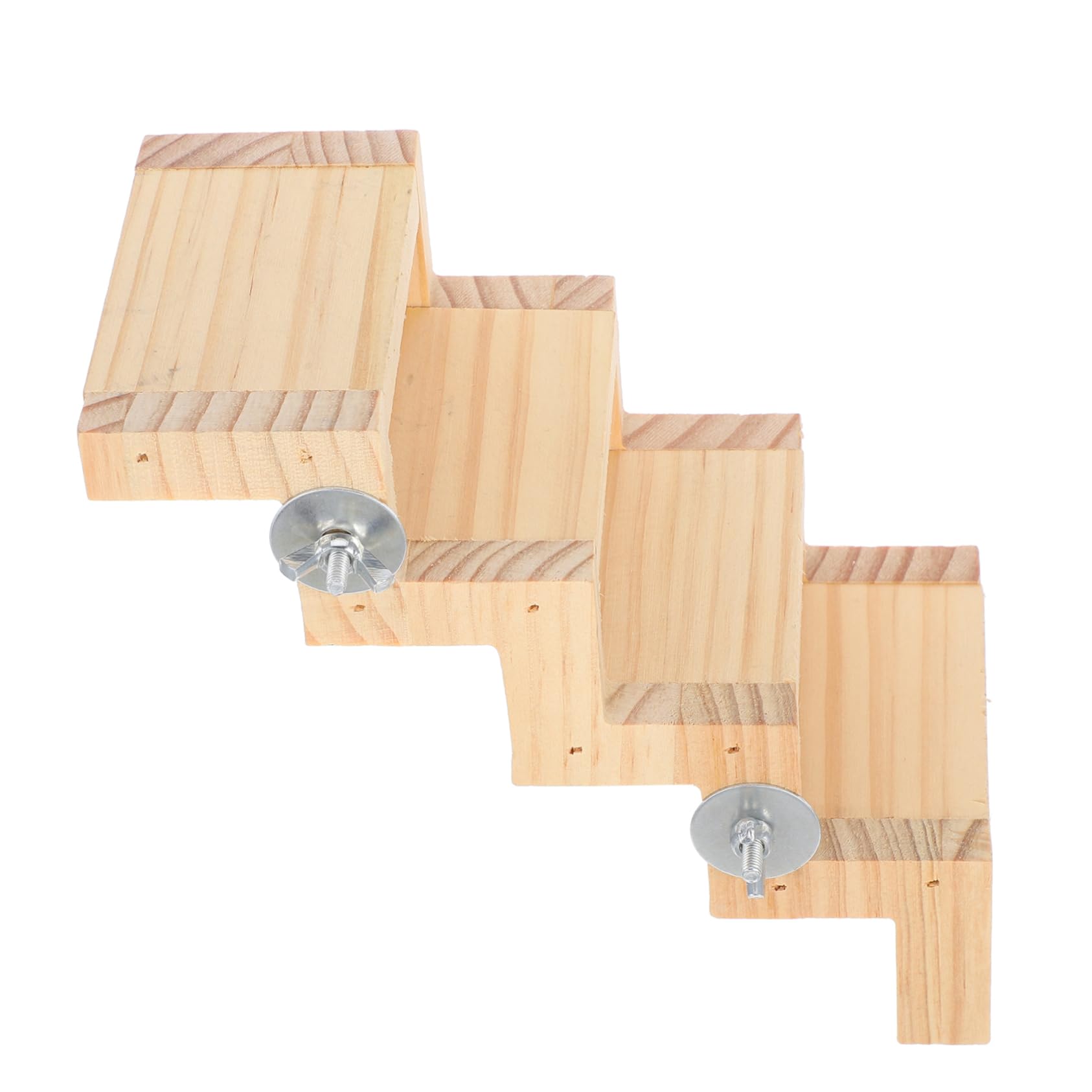 Totority Shaped Wooden Bird Climbing Ladder Interactive Play Gym for Parakeet Cages Chew for Small Birds Cage Accessories for Cockatiels and Other Small