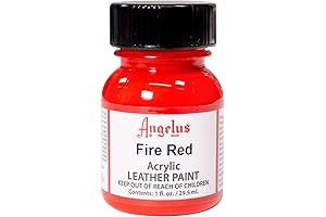 Angelus Acrylic Leather Paint Fire Red for Shoes and Leather