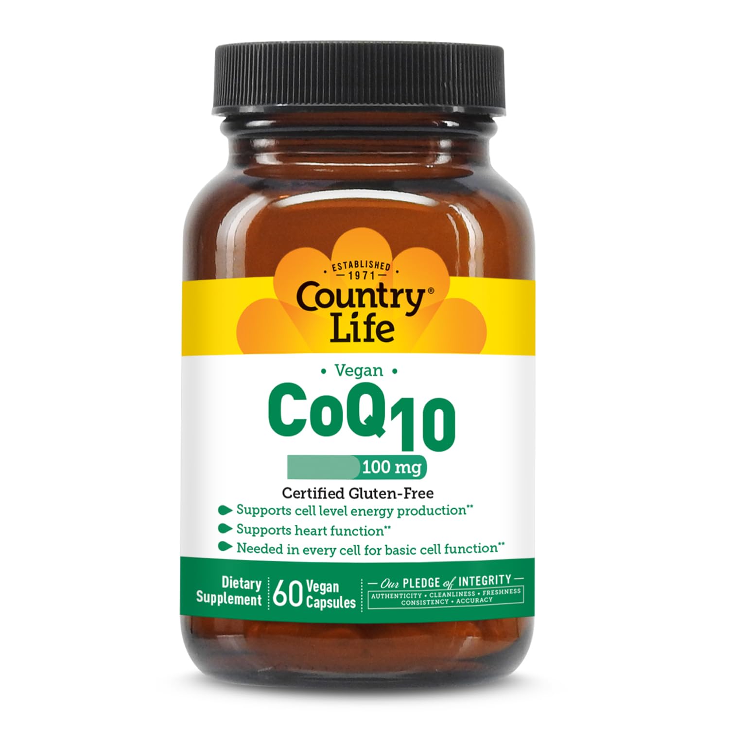 Country Life CoQ10 100 mg Vegan Capsules 60's