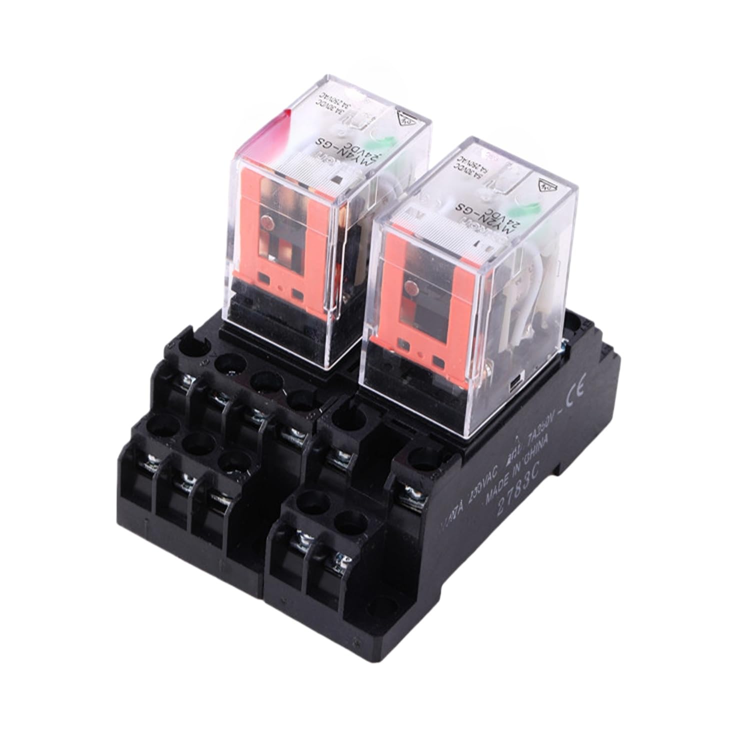 Relé intermedio MY2N-J MY4N-GS LY2N LY3 LY4N DC24V AC220V electromagnético(MY2N-GS AC110V 8-pin)