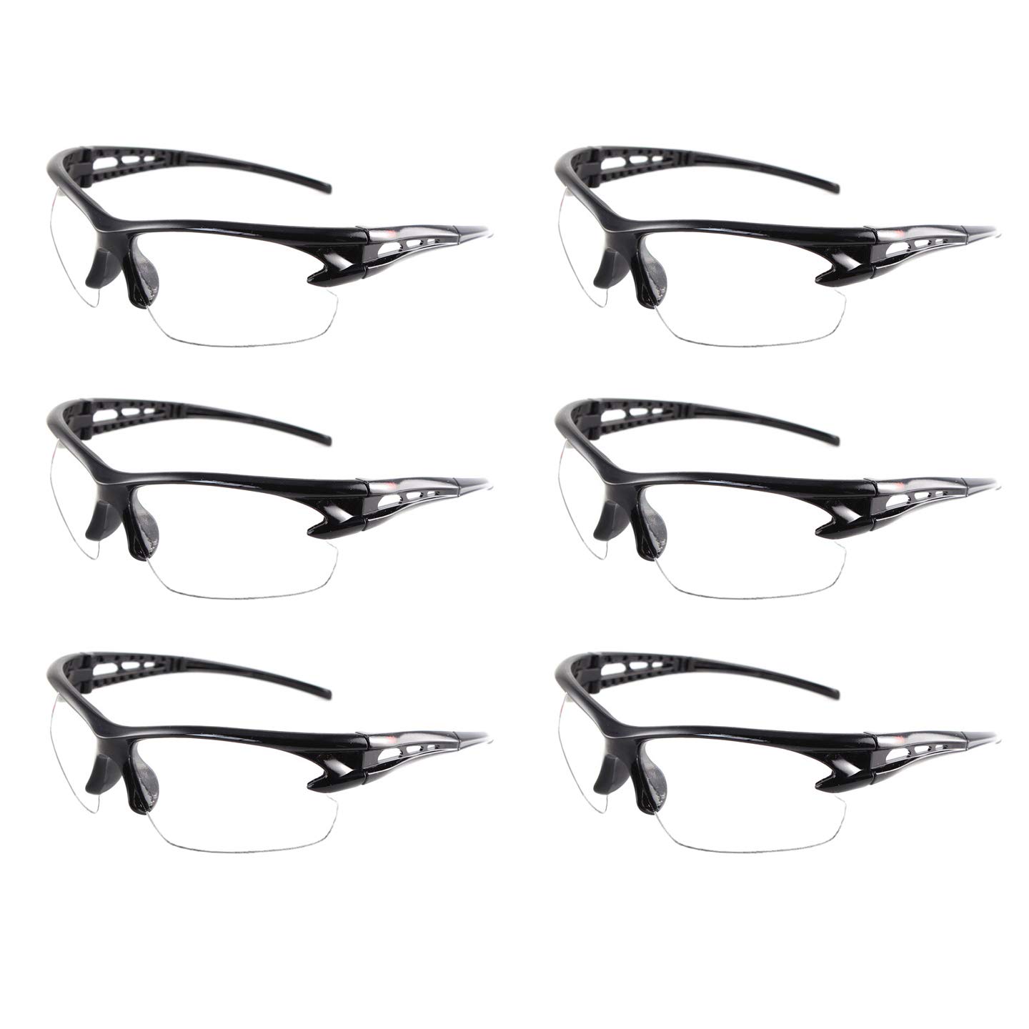 YAAVAAW 6 Pack Gafas de Seguridad Transparentes Gafas Proteccion -Gafas Protectoras Ojos con Lentes Plástico,Grandes Gafas para niños Nerf Gun Battles y Lentes de Seguridad de Trabajo de Laboratorio