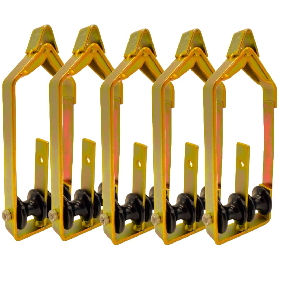 Ruegg MFG DUAL Overlash Cable Rollers CATV Aerial Tools (5 Pack) - Aerial Cable Rollers Lineman Tools - RD-RO100