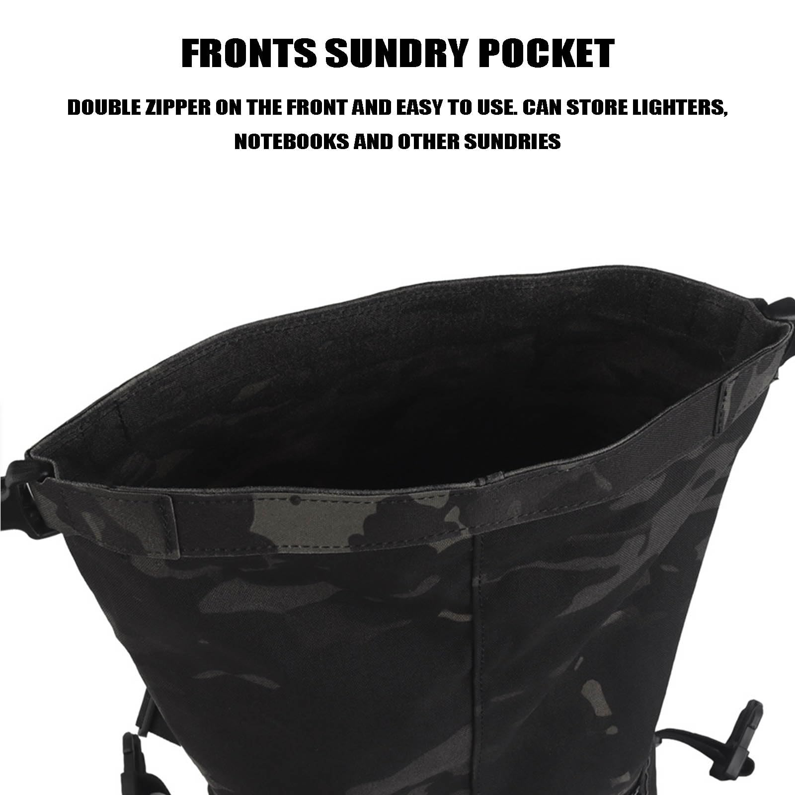 Taktyczna Torba Piersiowa o Dużej Pojemności, Kieszeń Administracyjna MOLLE, Kieszeń Uniwersalna Na Klatkę Piersiową do Kamizelki Placard Split Chest Rig