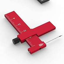 Equidistant Parallel Scriber Isometric Parallel Scribe Carving Ruler Model Cutting Scribed Line T-Shaped Ruler for Figure Kit Miniature Scale Model Hobby Craft Tool Accessories
