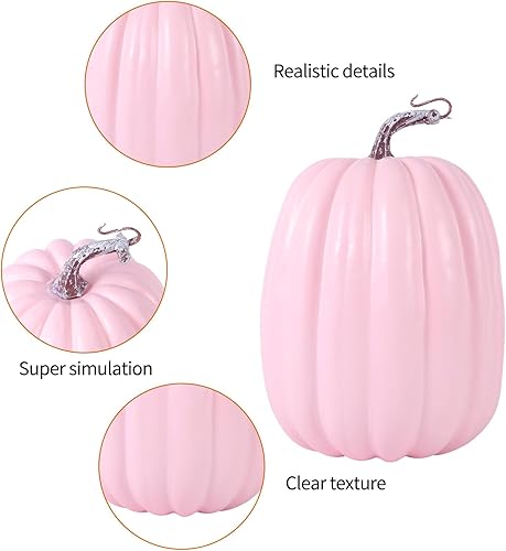 Miniatura 4 de TRURENDI Calabazas decorativas, calabazas artificiales, calabazas artificiales, Halloween, Acción de Gracias, centros de mesa para decoración del