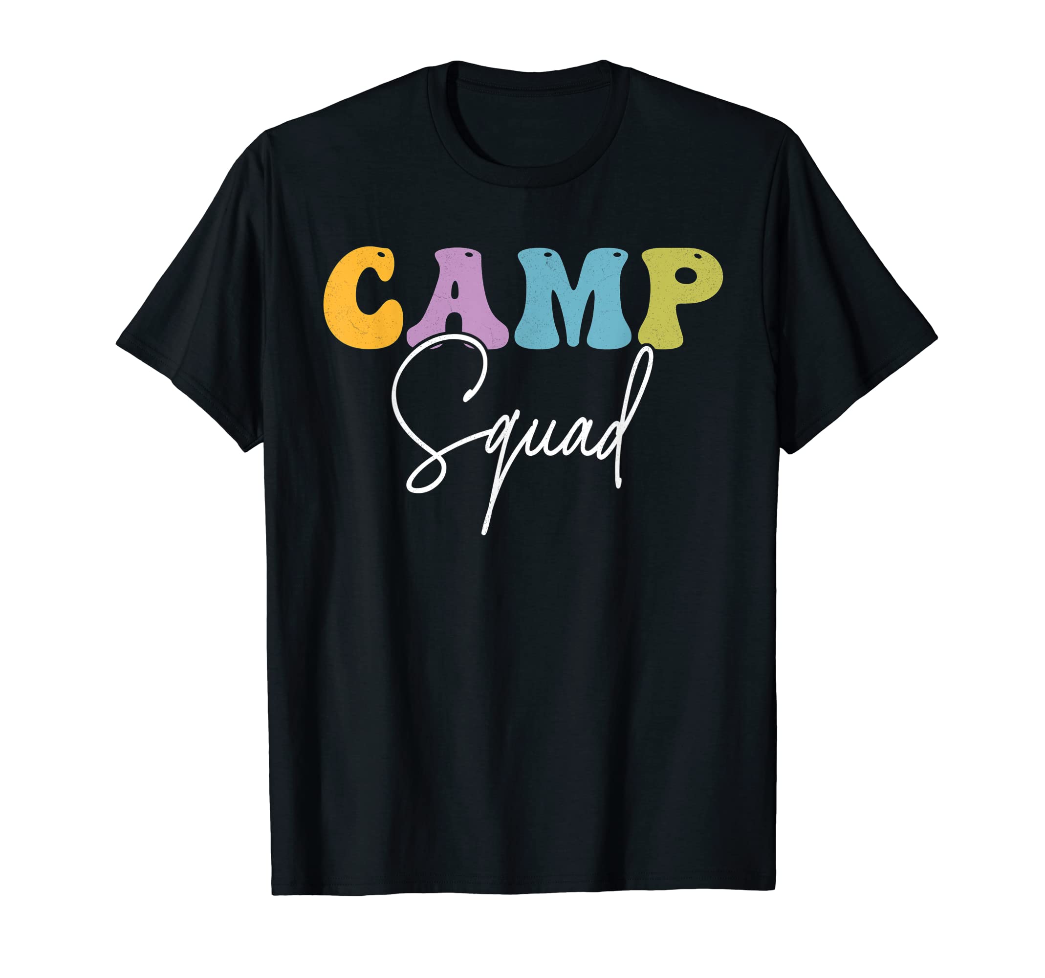 Camping Shirts & GiftsCamp Shirt For Campers, Groovy Retro Camp Squad T-Shirt