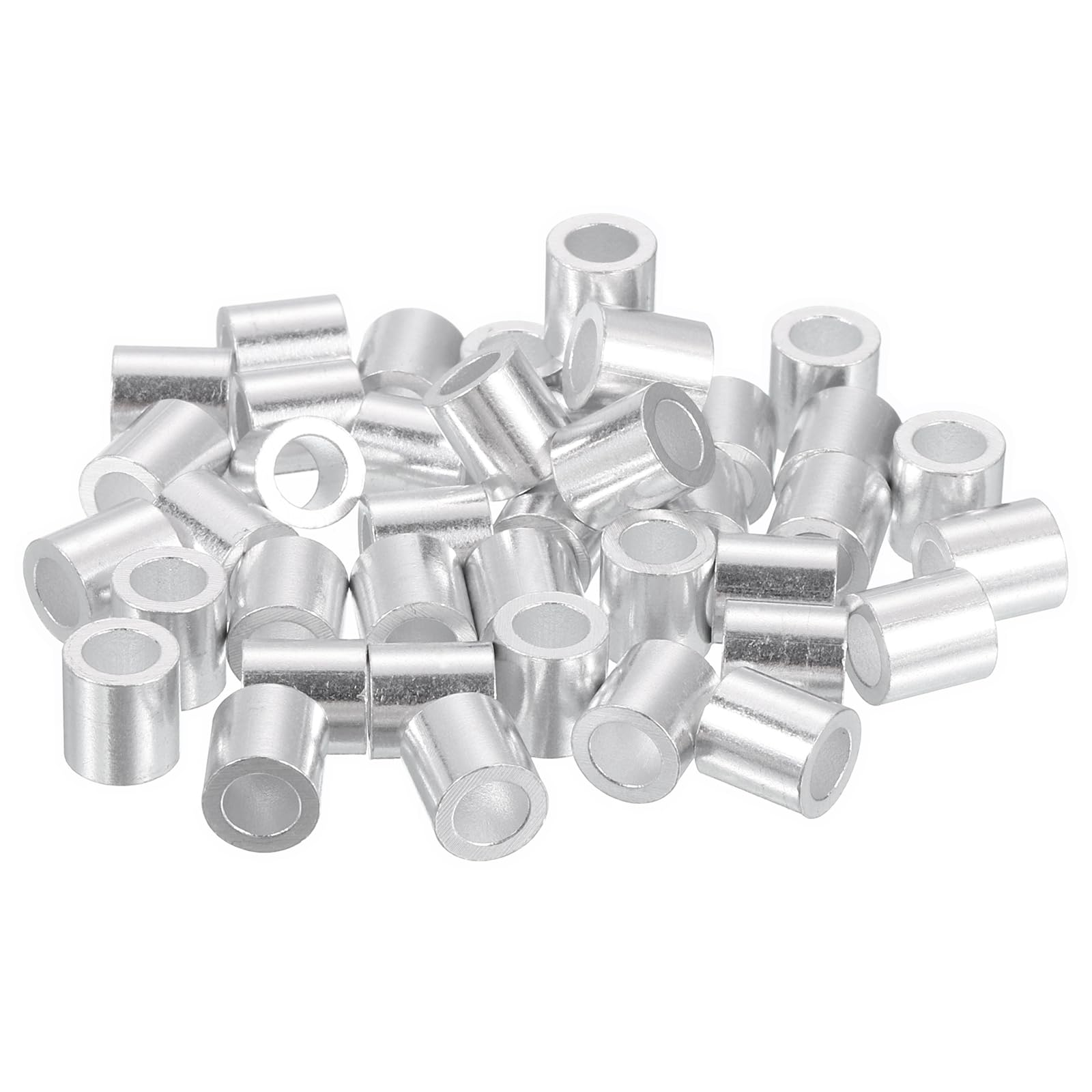 Aluminum Wire Rope Stop Sleeve MECCANIXITY 5/16" (8mm) Crimping Loop Wire Rope Ferrule - View #4