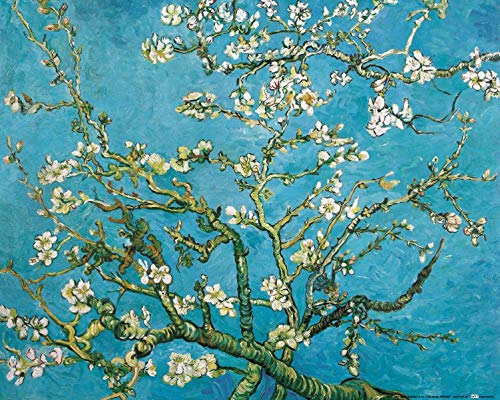 Arazzo Da Parete Van Gogh Fiori Di Mandorlo - 130x150 Cm, Doppio Orlo, Per Camera Da Letto O Soggiorno - Foto 4