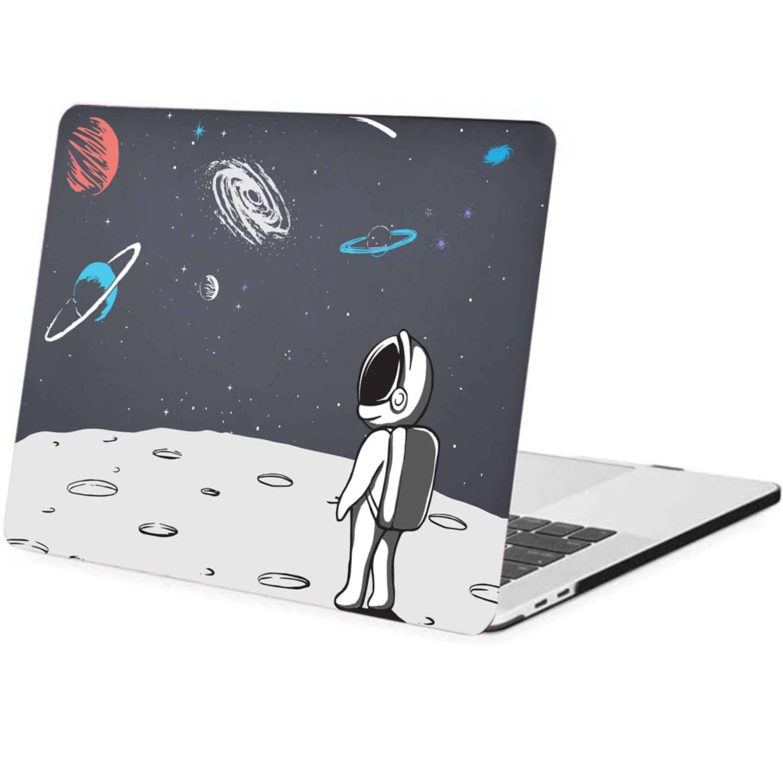 Custodia per Nuovo Macbook Air 15 pollici M2 M3 M4 2025 2024 2023 A2941 A3114 A3241 Touch ID, Caso Cover in Plastica per Macbook Air 15" Case Retina XDR Display, Pianeti Astronauta